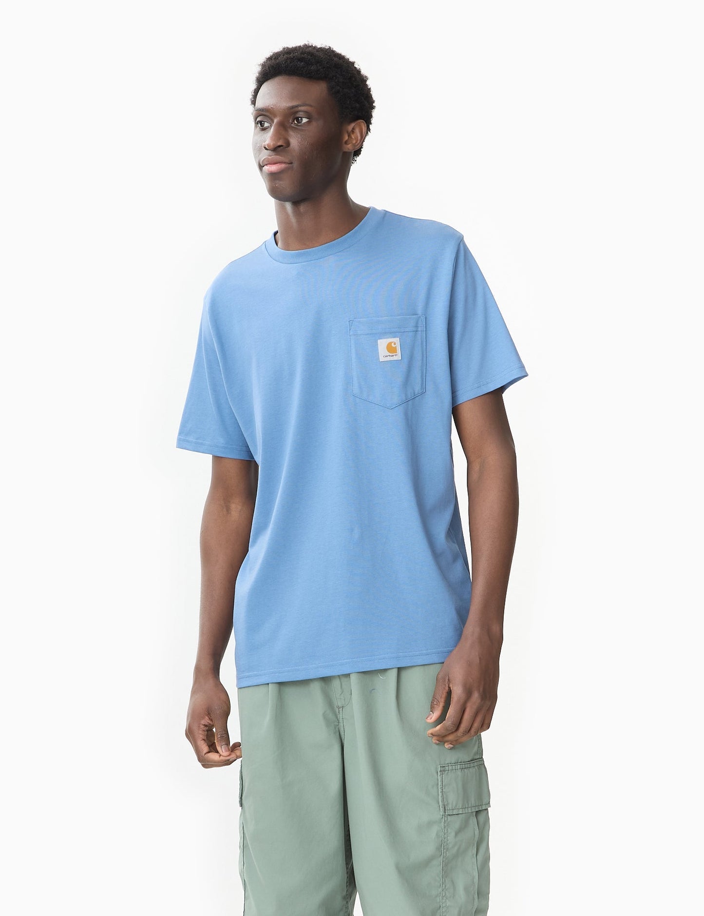 Taschen-T-Shirt (Regular) - Beryll