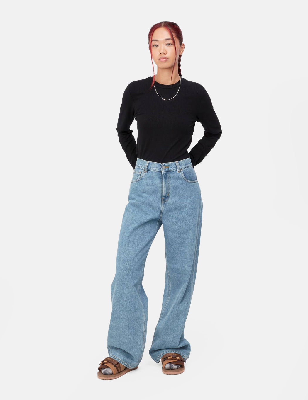 Damen Jane Hose (Loose) – Heavy Stone Wash Blue