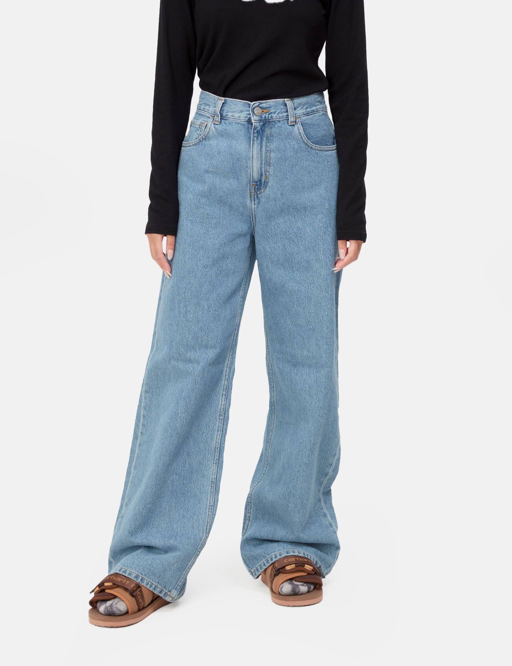 Damen Jane Hose (Loose) – Heavy Stone Wash Blue