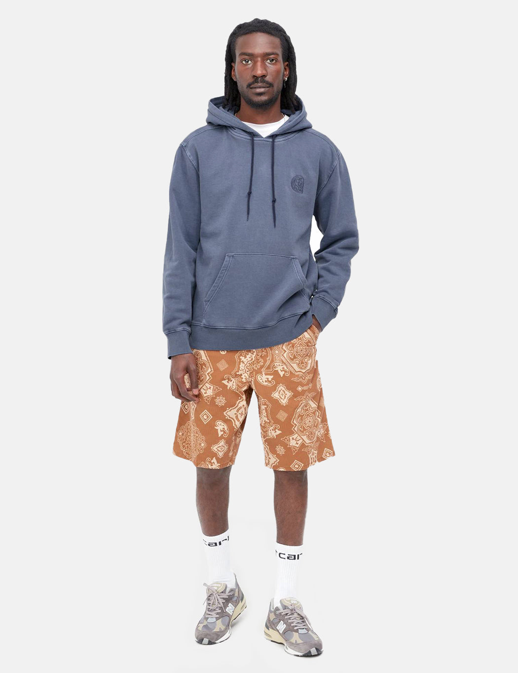 Kapuzenpullover Verse Patch – Enzianblau