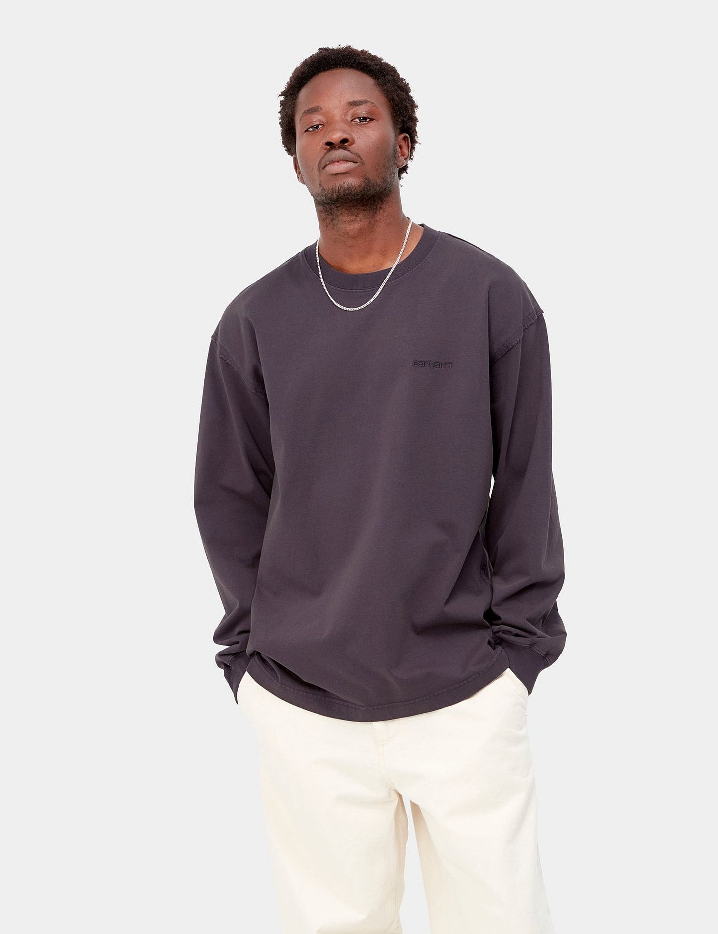 Marfa Langarm-T-Shirt – Schwarz