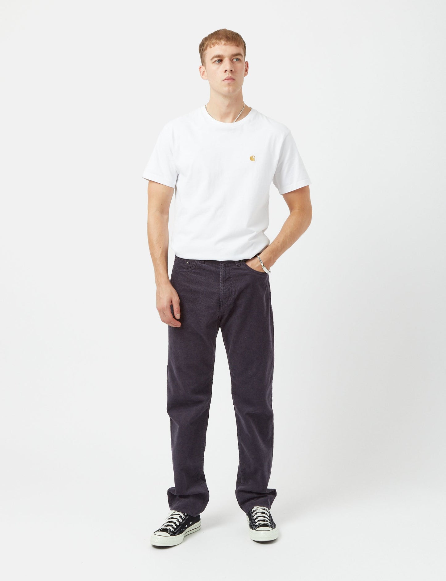 Pontiac Cordhose (Relaxed Fit) - Artichoke Purple