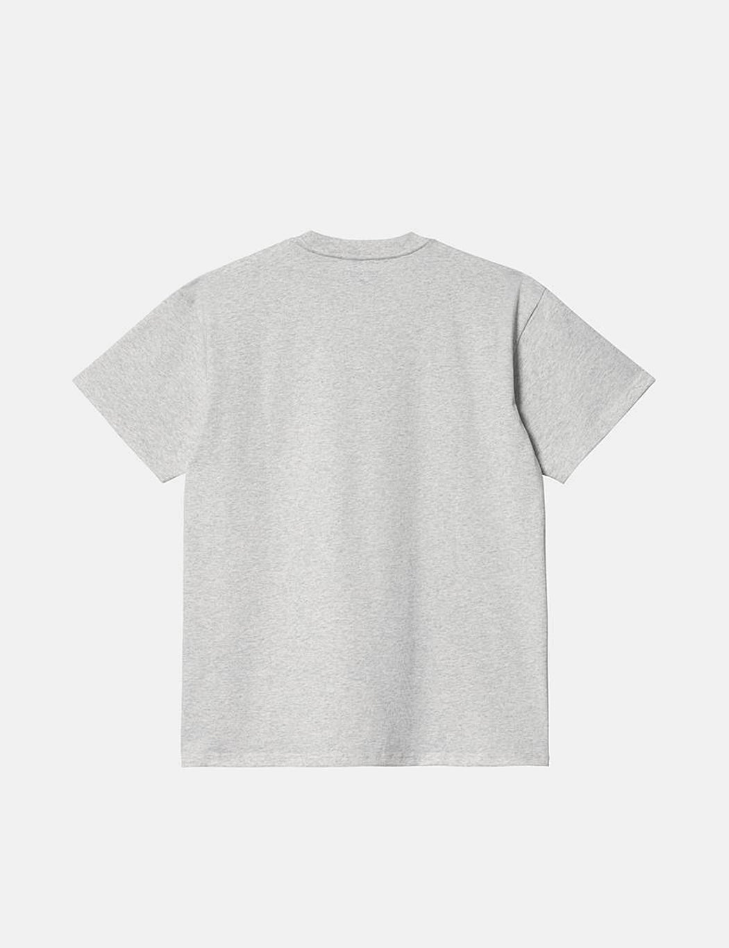 T-shirt Happy Script - Gris cendré chiné
