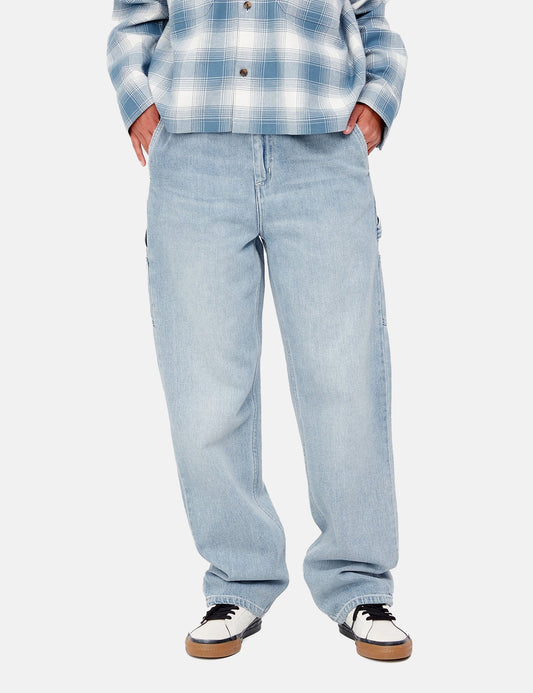 Damen Pierce Hose (Denim/Straight) - Blue Light Stone Washed
