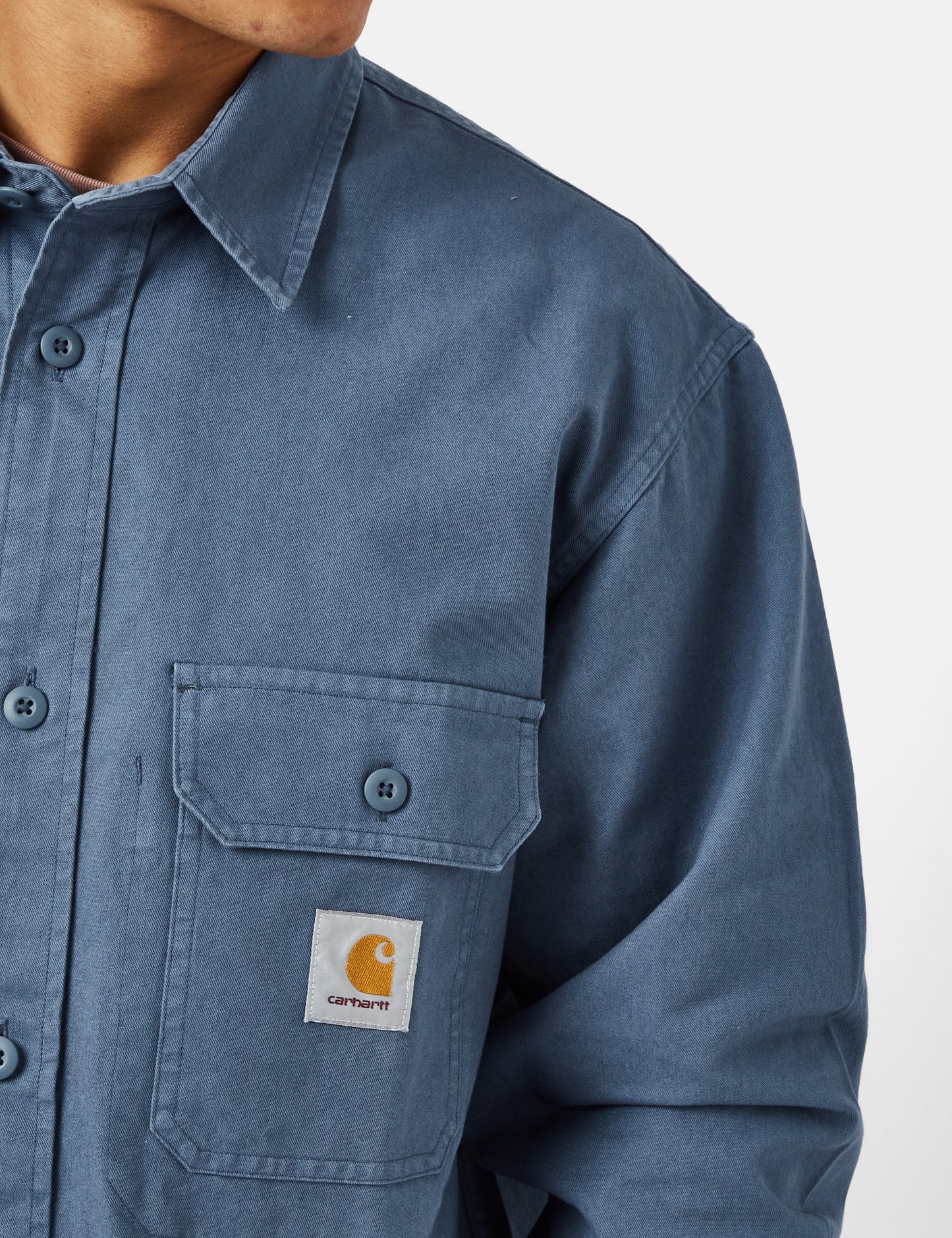 Hemdjacke Reno (Garment Dyed) – Sturmblau