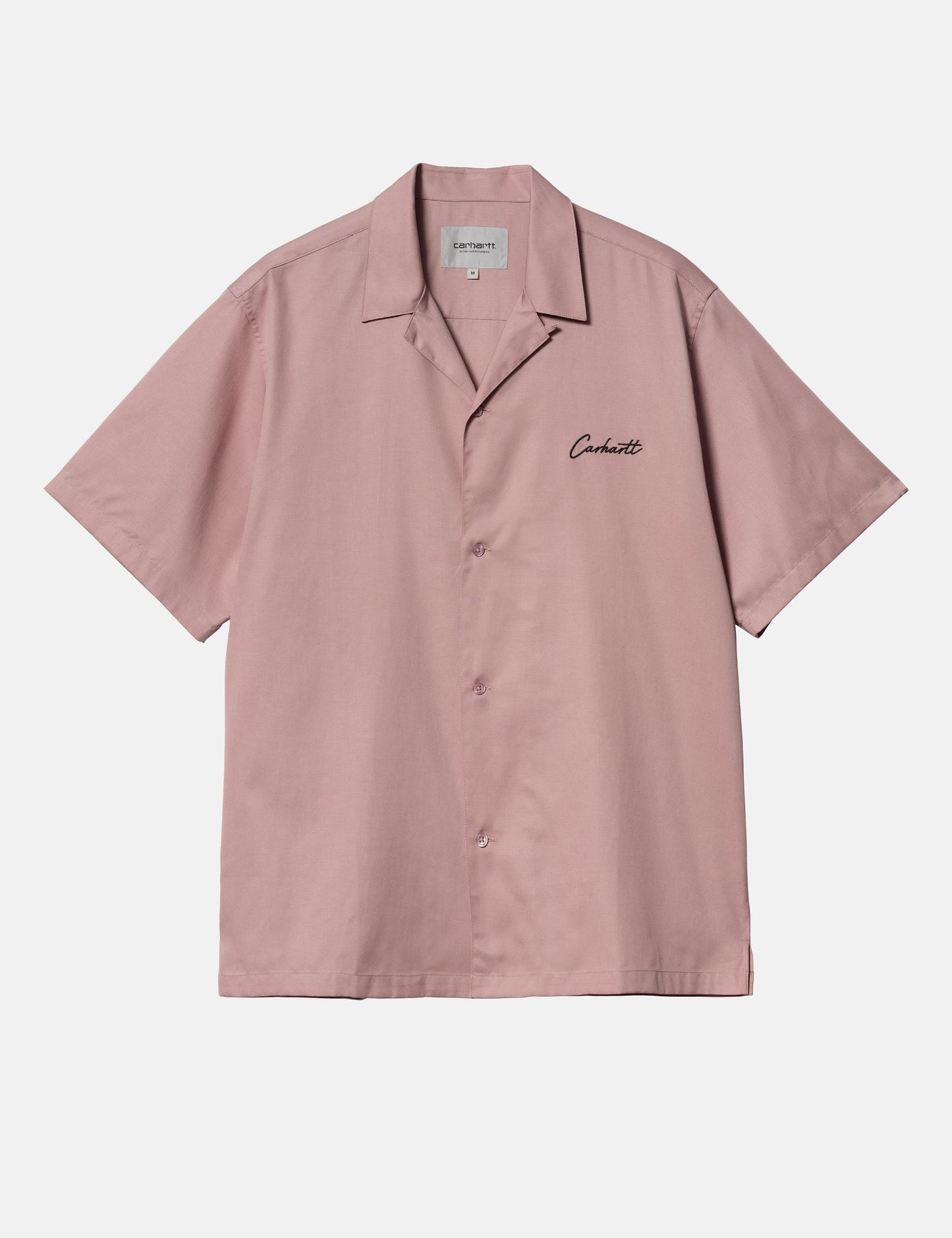Chemise Delray à manches courtes - Rose nacré/Noir