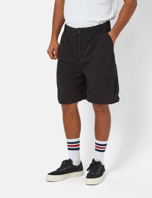 Colston Shorts (locker geschnitten) – Schwarze Stone Washed