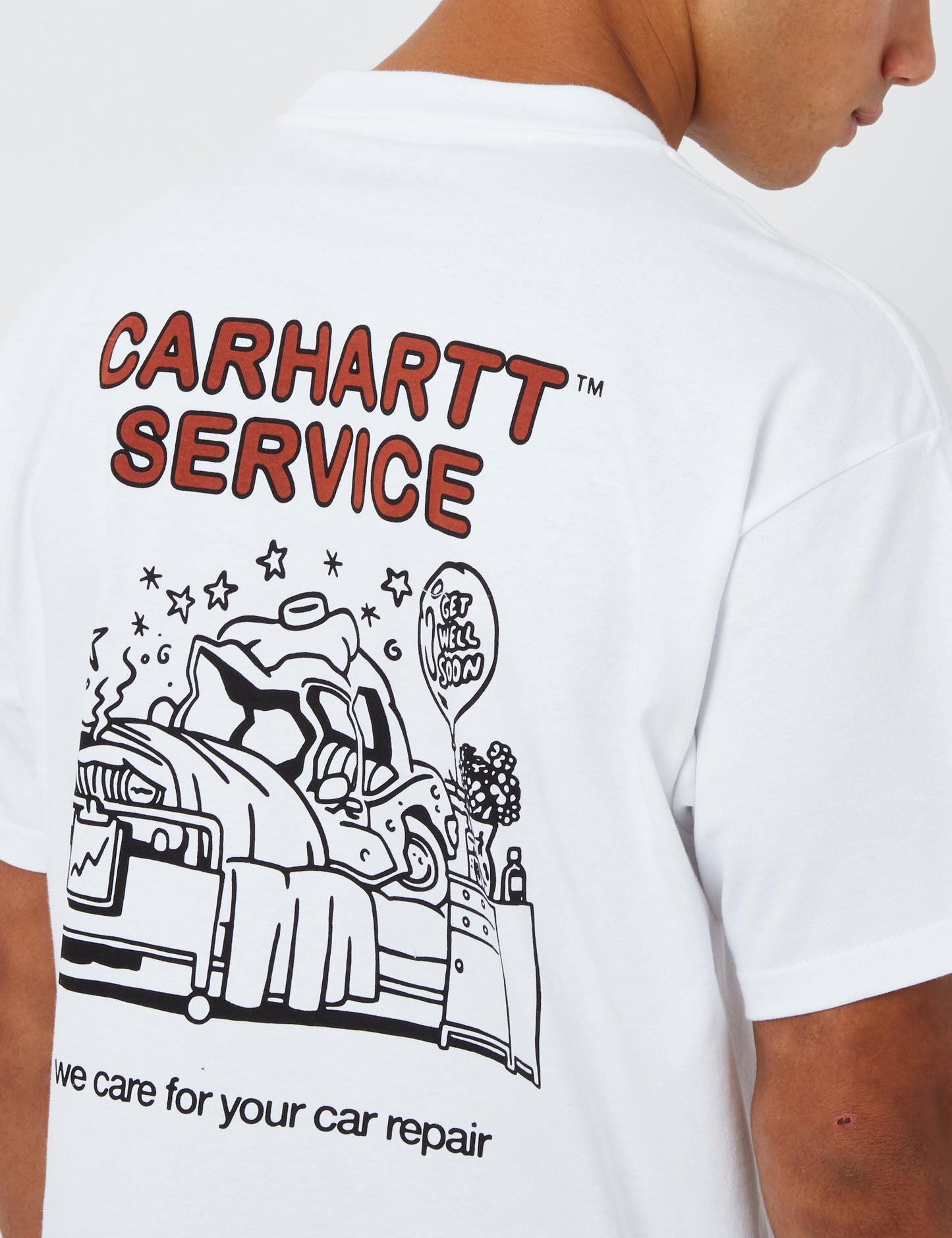 T-shirt (bio) Réparation Automobile - Blanc