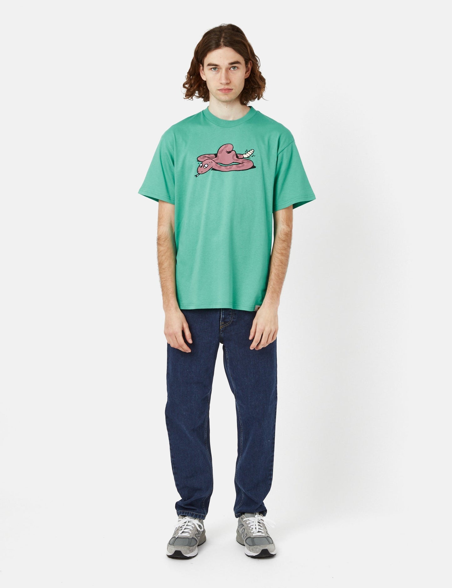 T-shirt Serpent (Bio) - Vert Aqua