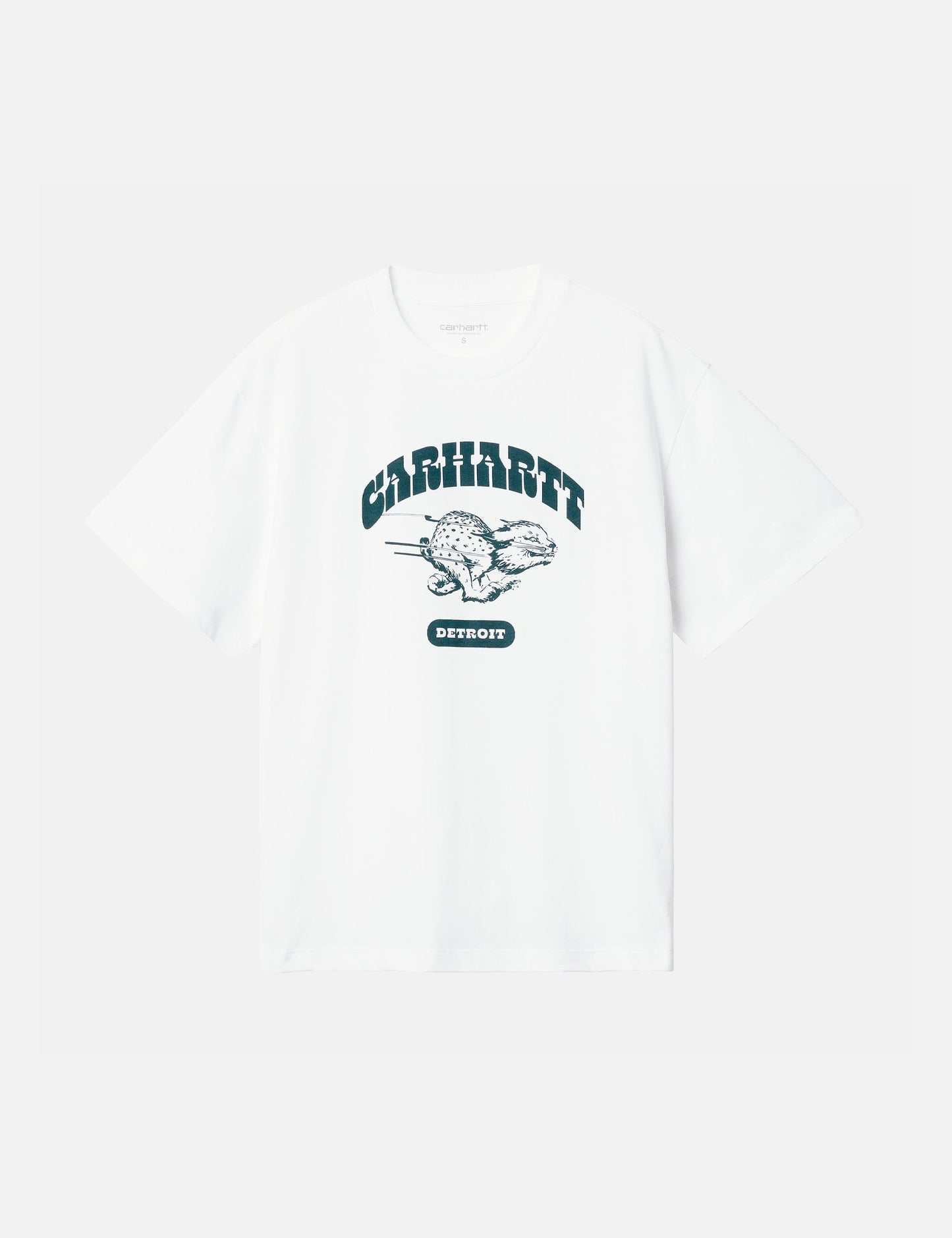Damen T-Shirt Wildcat (locker geschnitten) – Weiß