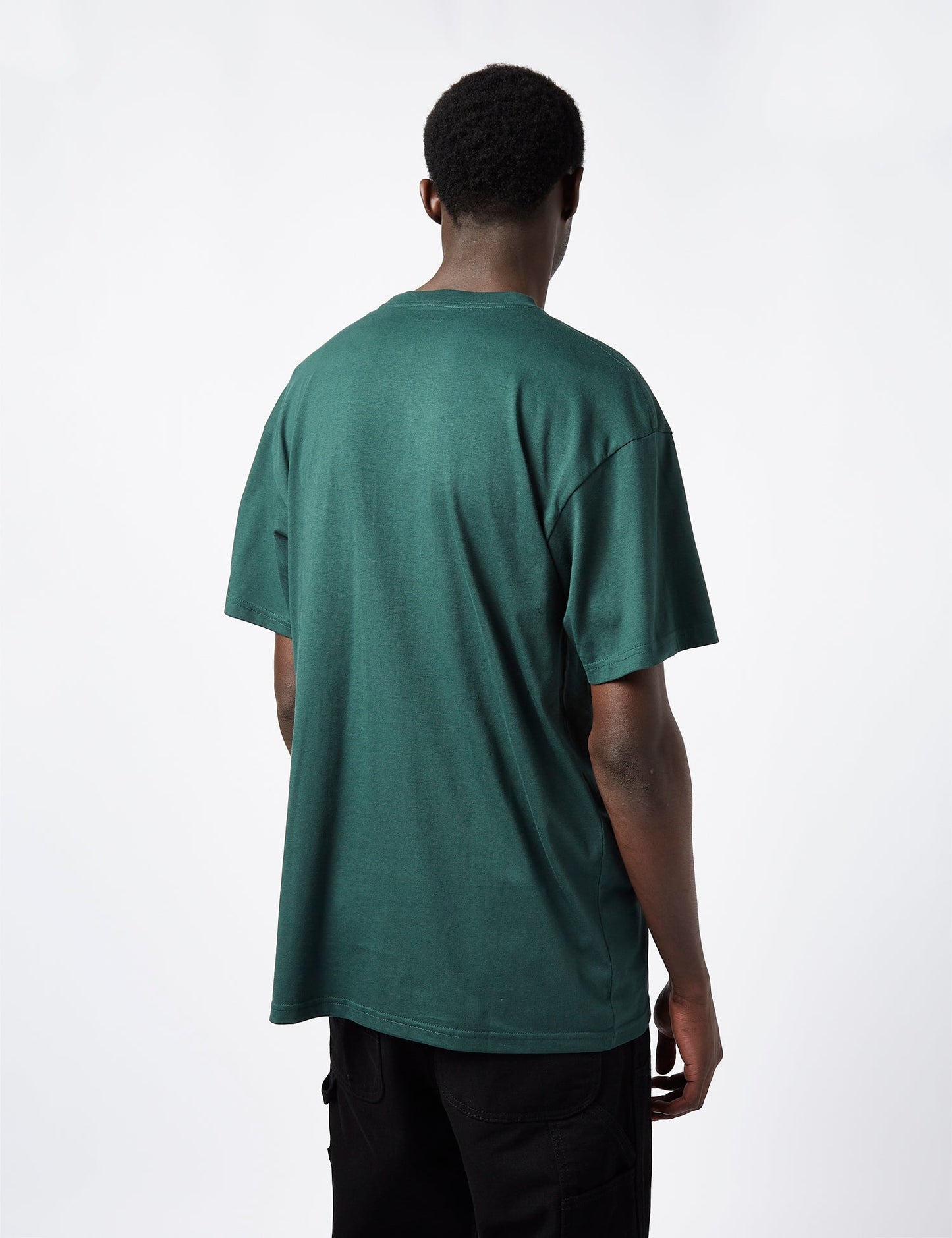 T-Shirt Tasche Herz (locker geschnitten) - Entdeckungsgrün