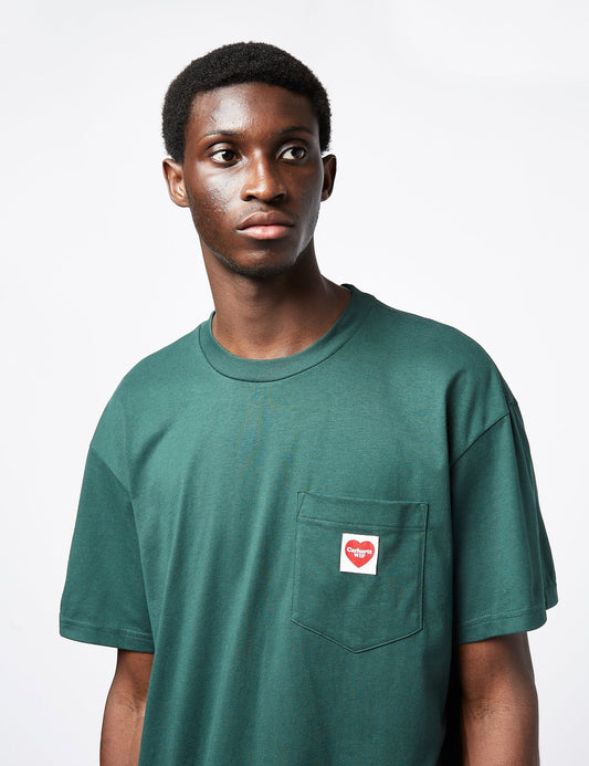 Pocket Heart T-Shirt (Loose) - Discovery Green