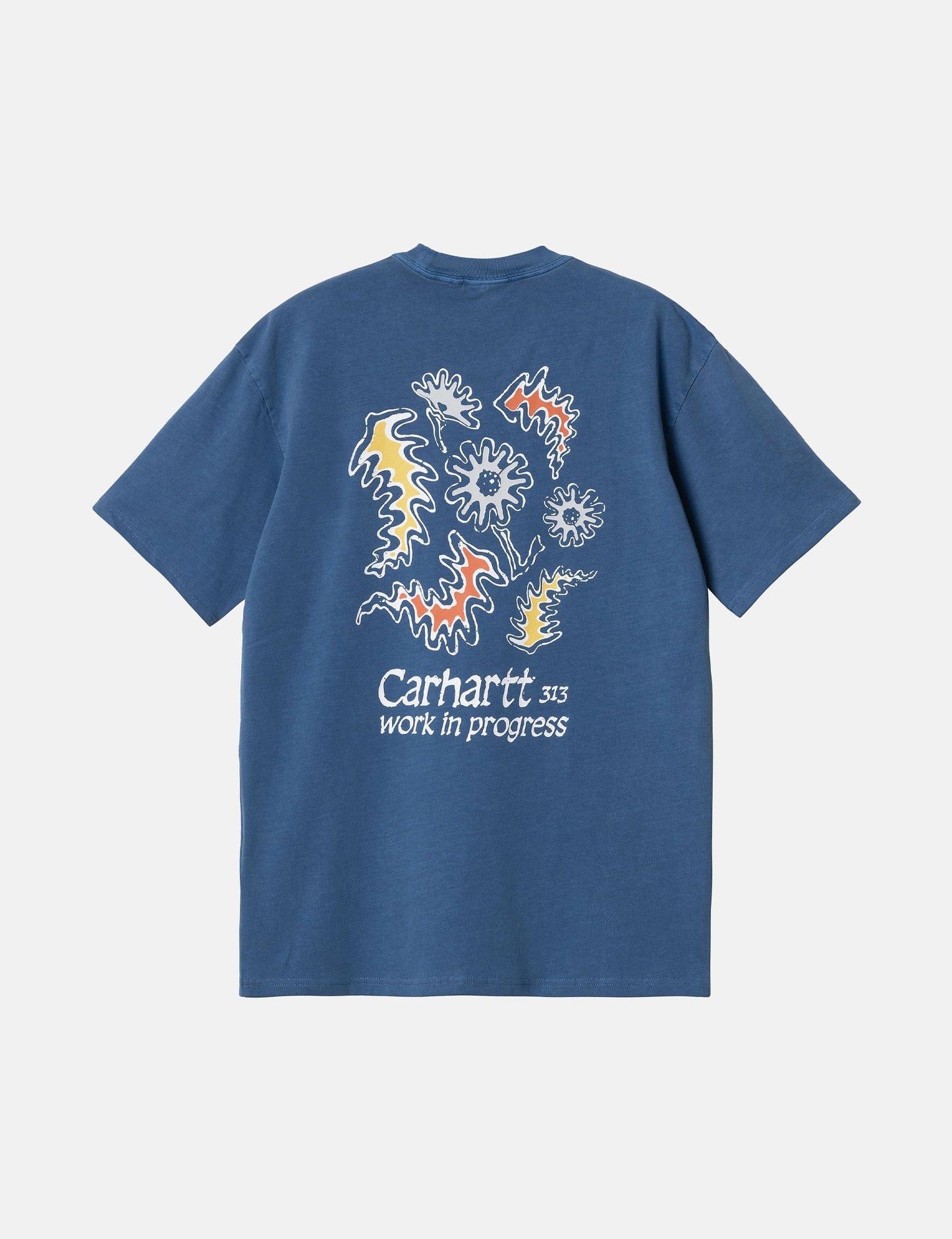 Splash T-Shirt (leger geschnitten) - Stückgefärbtes Liberty Blau