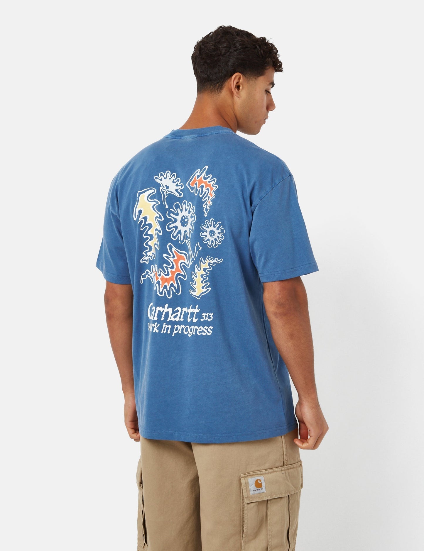 Splash T-Shirt (leger geschnitten) - Stückgefärbtes Liberty Blau