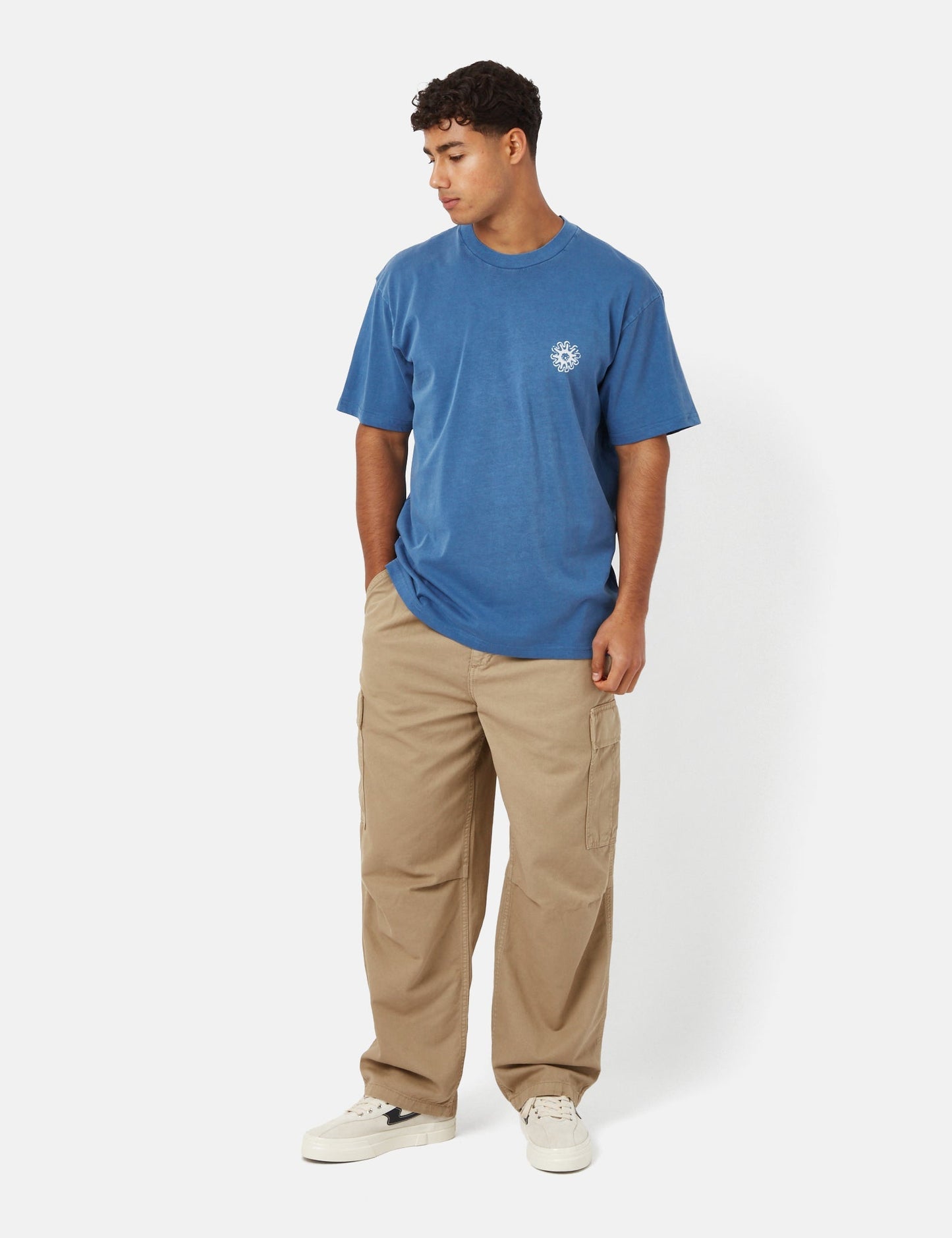 Splash T-Shirt (leger geschnitten) - Stückgefärbtes Liberty Blau