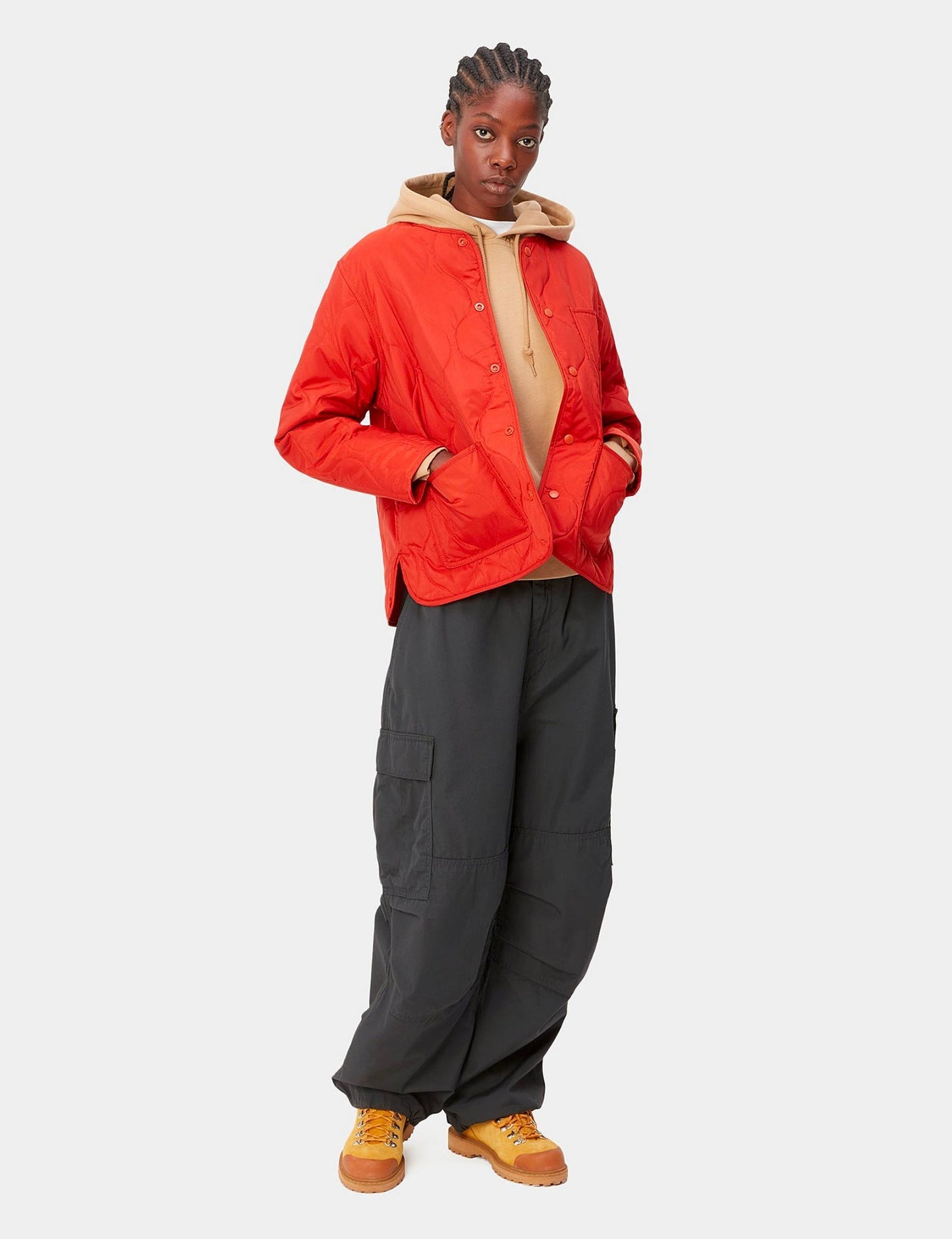 Pantalon Cargo Jet Femme - Gris Vulcan Rincé