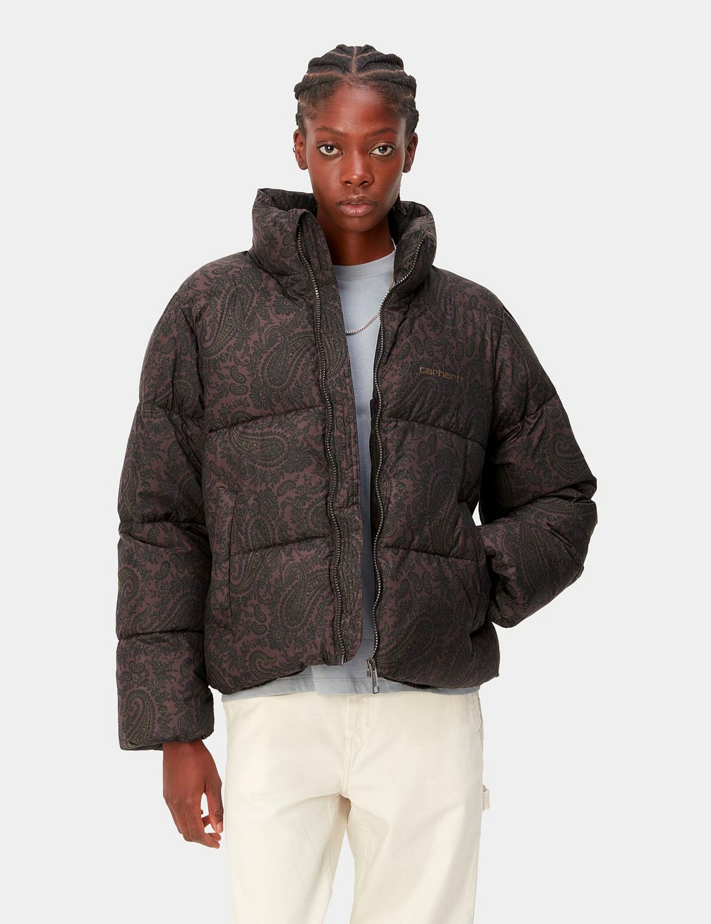 Damen-Springfield-Jacke (Paisley-Muster) – Buckeye Brown