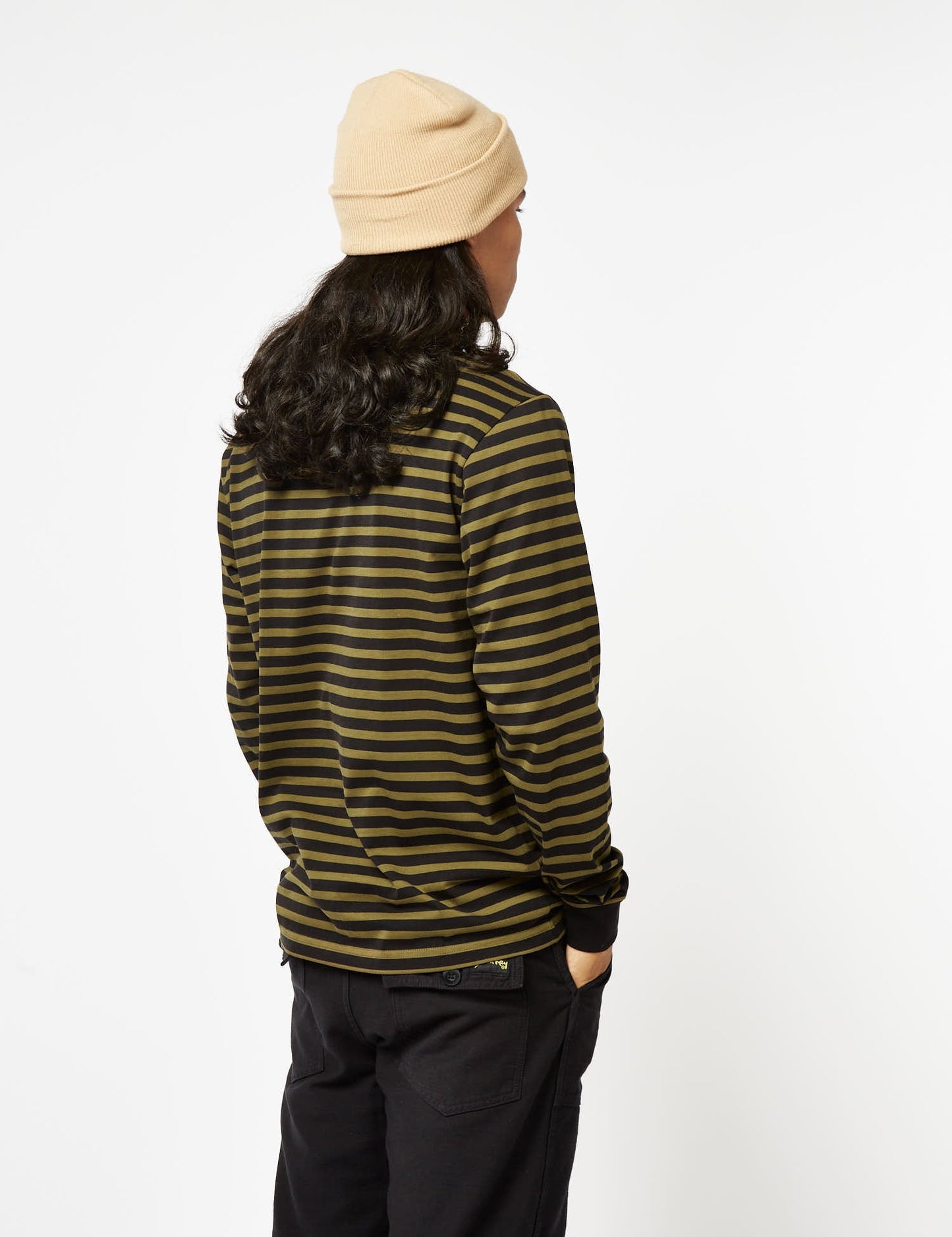 T-shirt à manches longues Seidler Pocket (Seidler à rayures) - Vert bruyère
