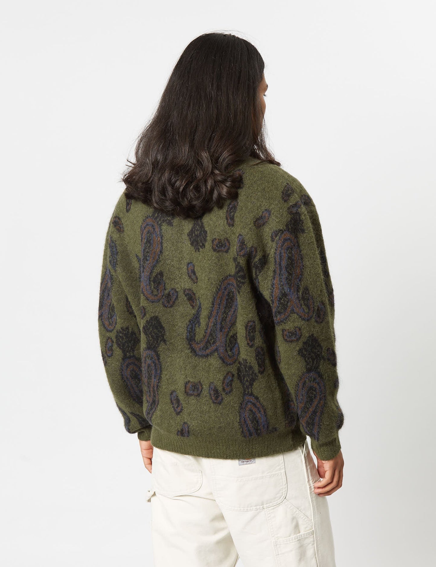 Gilet Medford (Jacquard Cachemire) - Vert Végétal