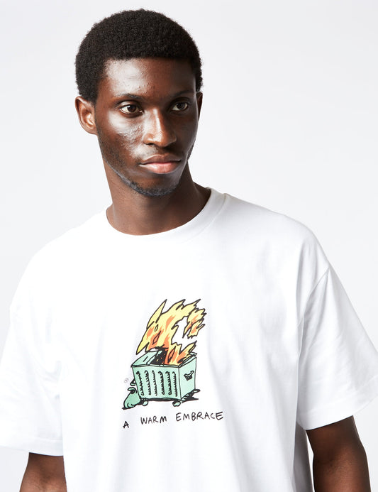 T-shirt « Étreinte chaleureuse » (bio) - Blanc