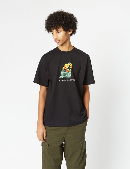 T-shirt « Tendre étreinte » (biologique) - Noir