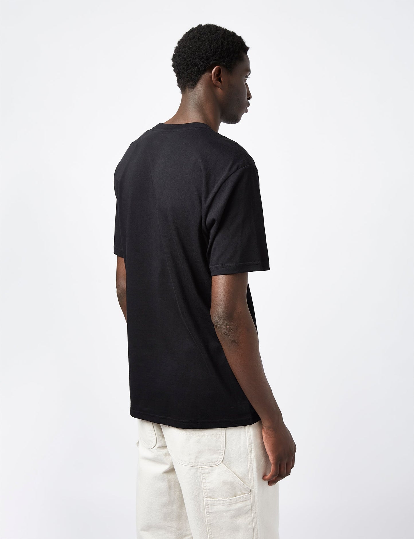 T-Shirt avec lettrage Pissenlit (Standard) - Noir