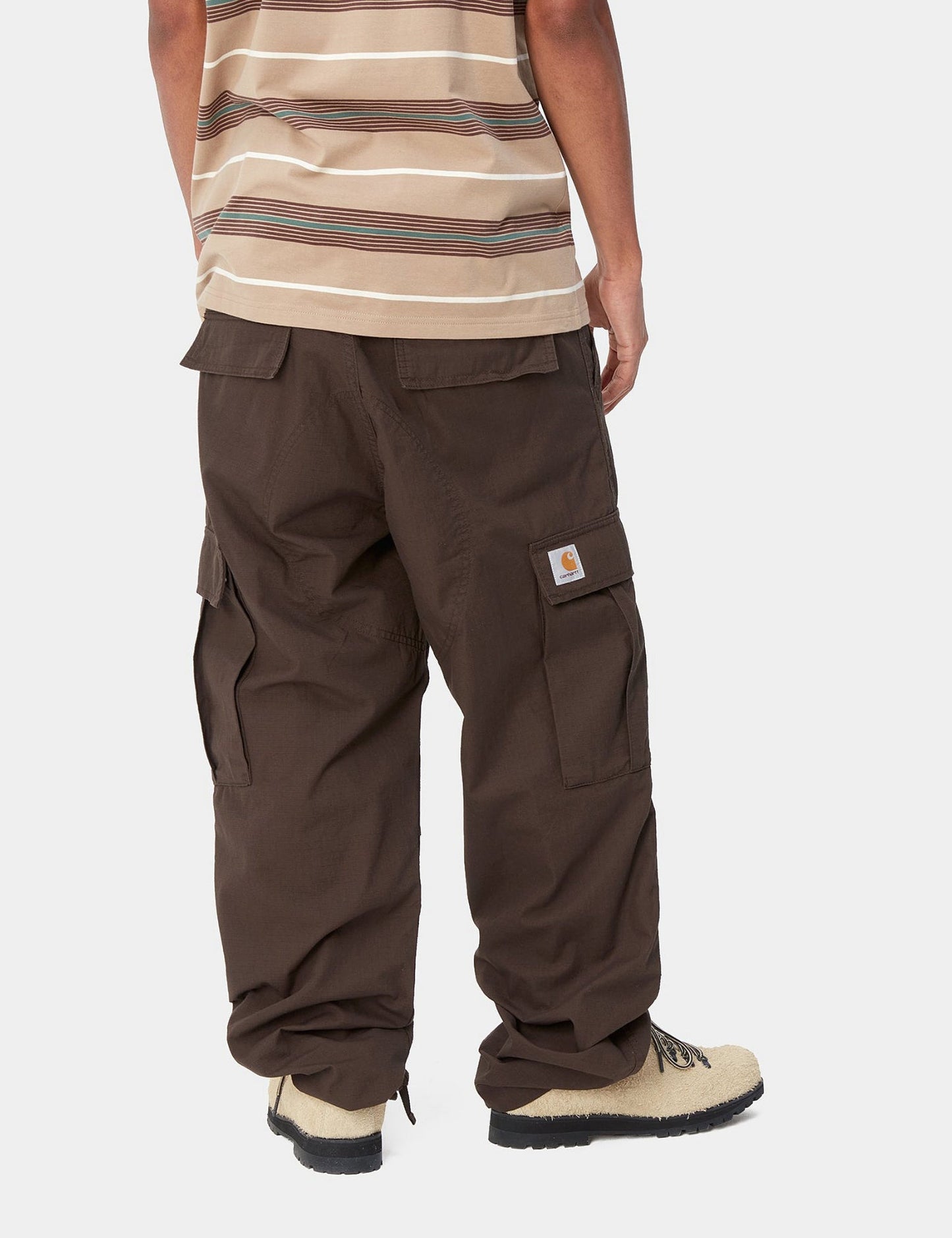 Pantalon Cargo Régulier (Ripstop) - Brun Tabac