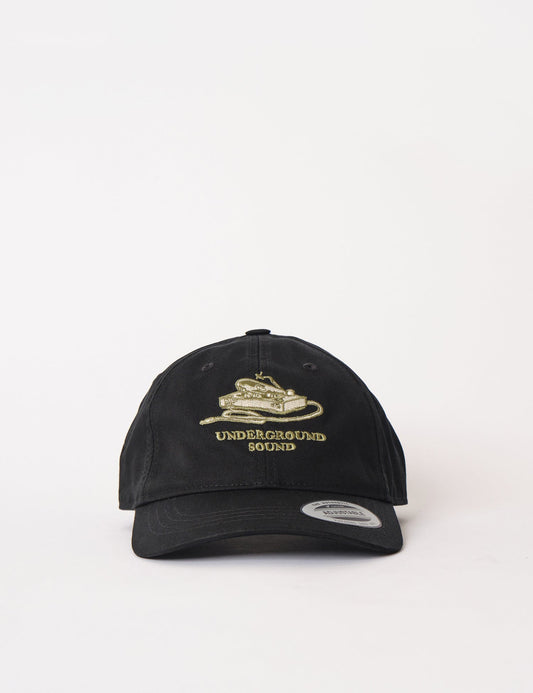 Underground Sound 6-Panel Cap – Schwarz