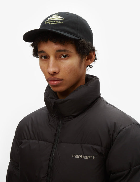 Underground Sound 6-Panel Cap – Schwarz