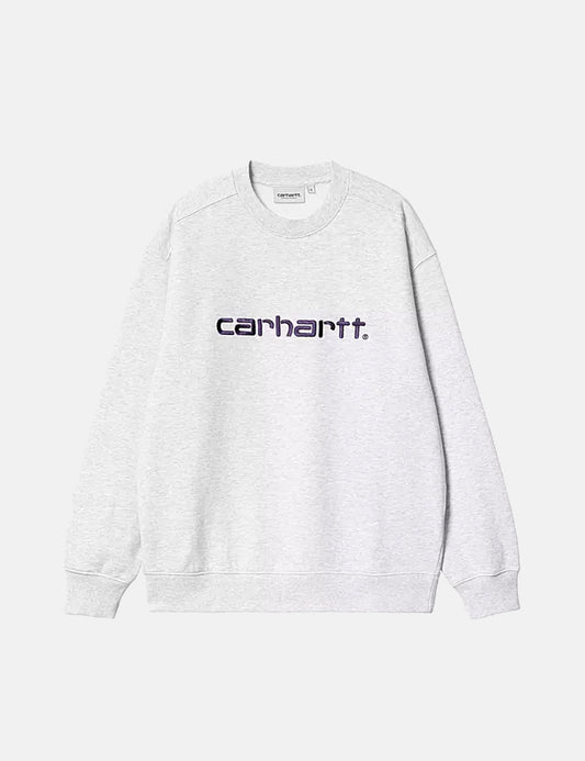 Sweat-shirt Femme - Gris Cendré/Cassis