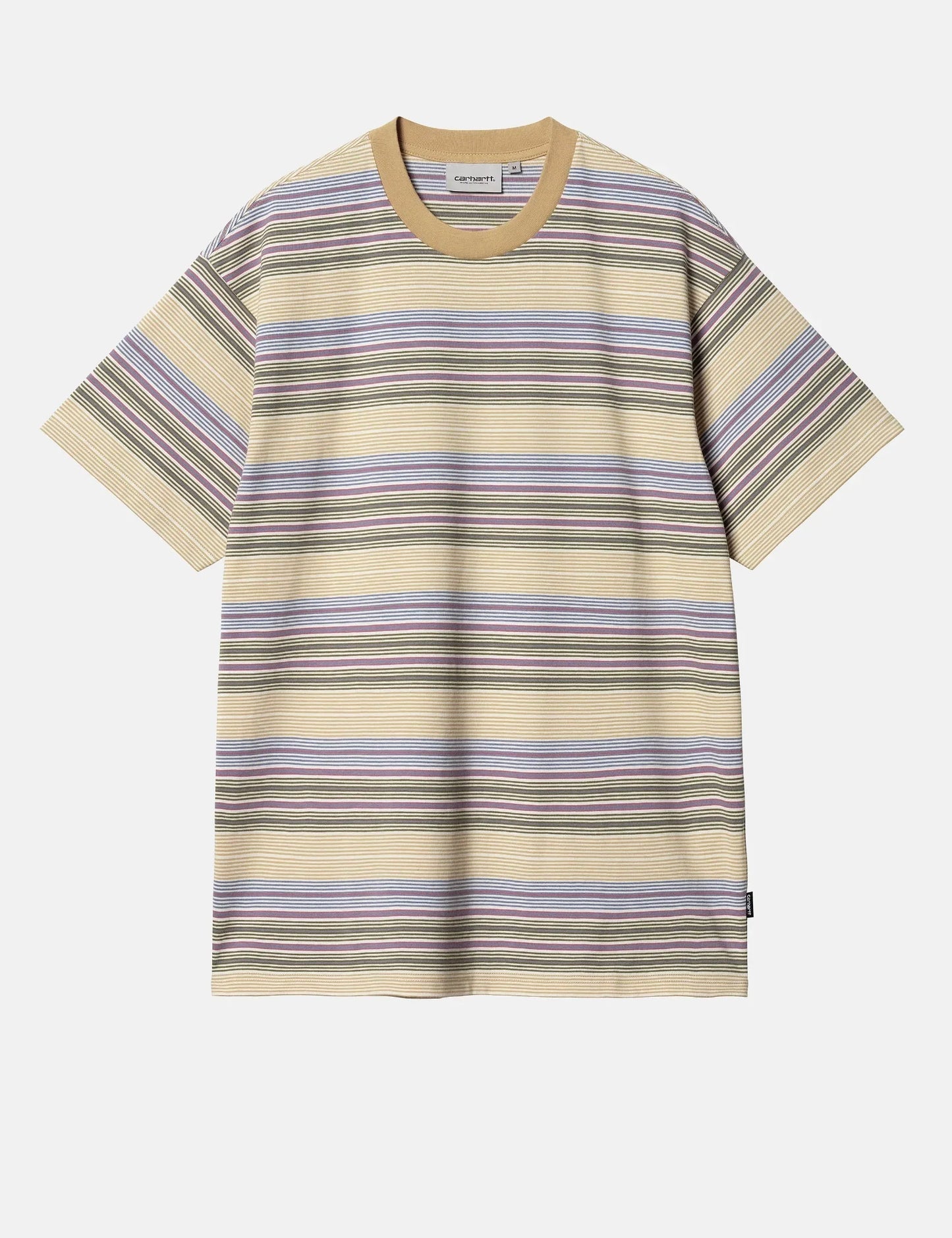 T-shirt Coby à rayures (ample) - Marron Bourbon