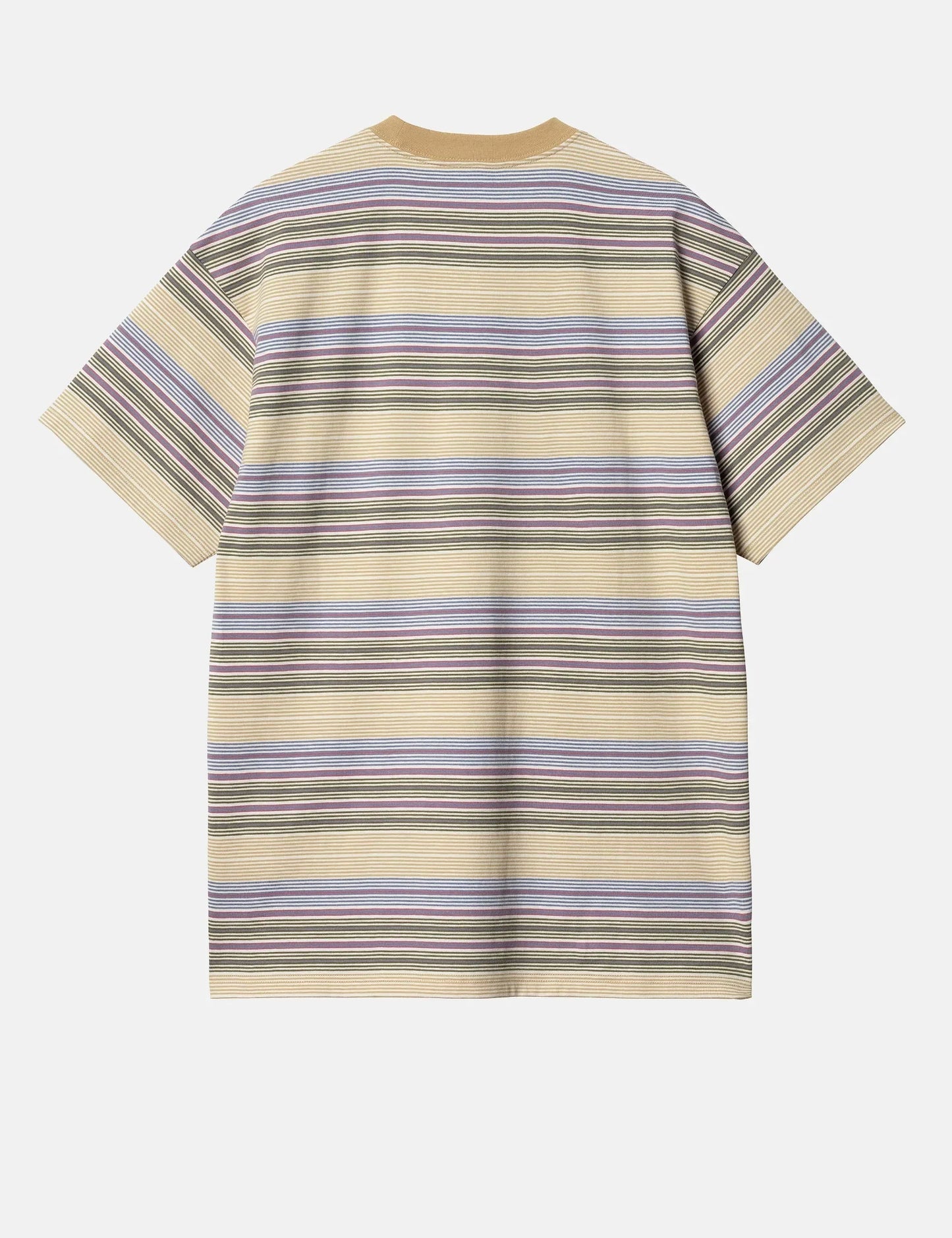 T-shirt Coby à rayures (ample) - Marron Bourbon