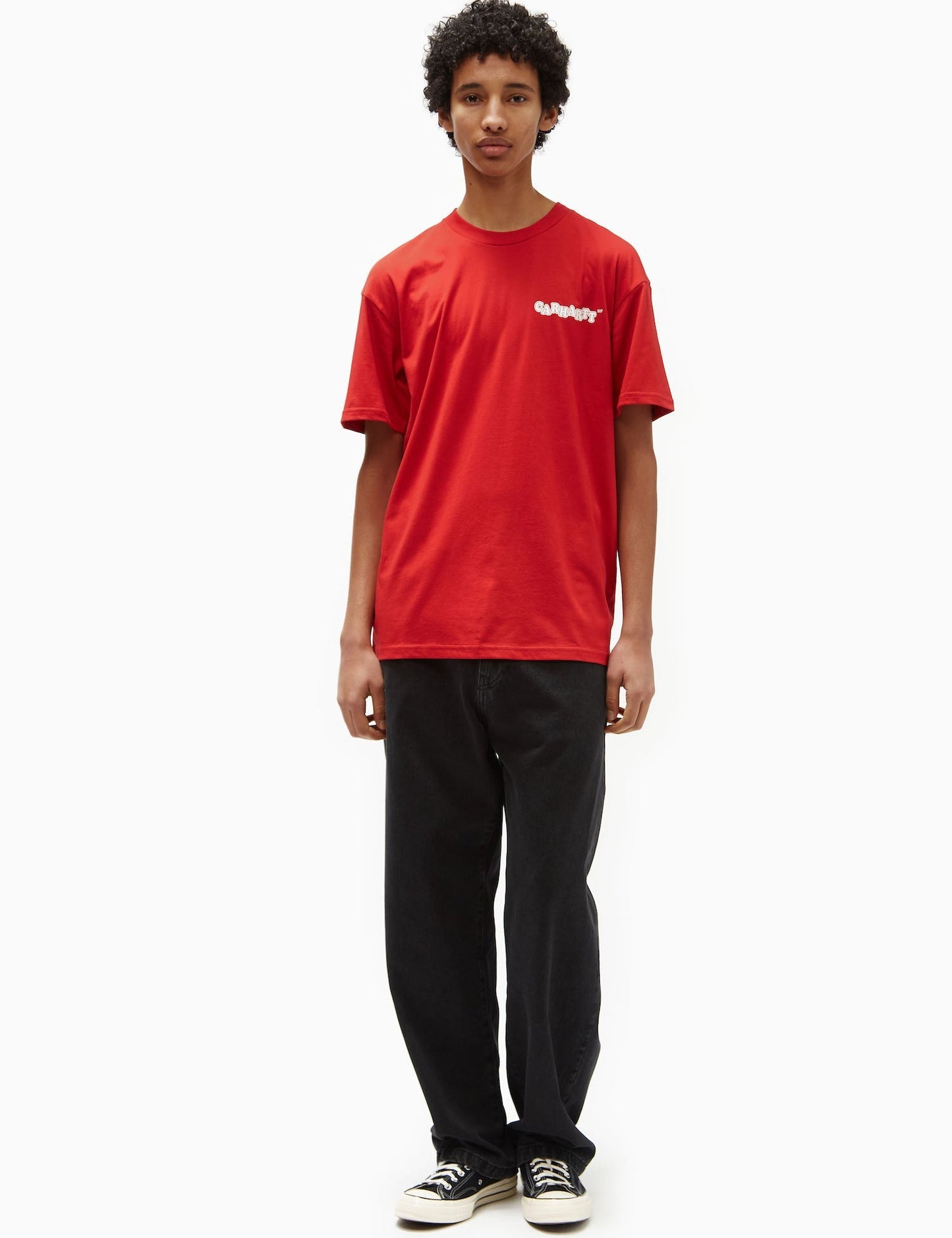 T-shirt Fast-food (ample) - Samba/Blanc