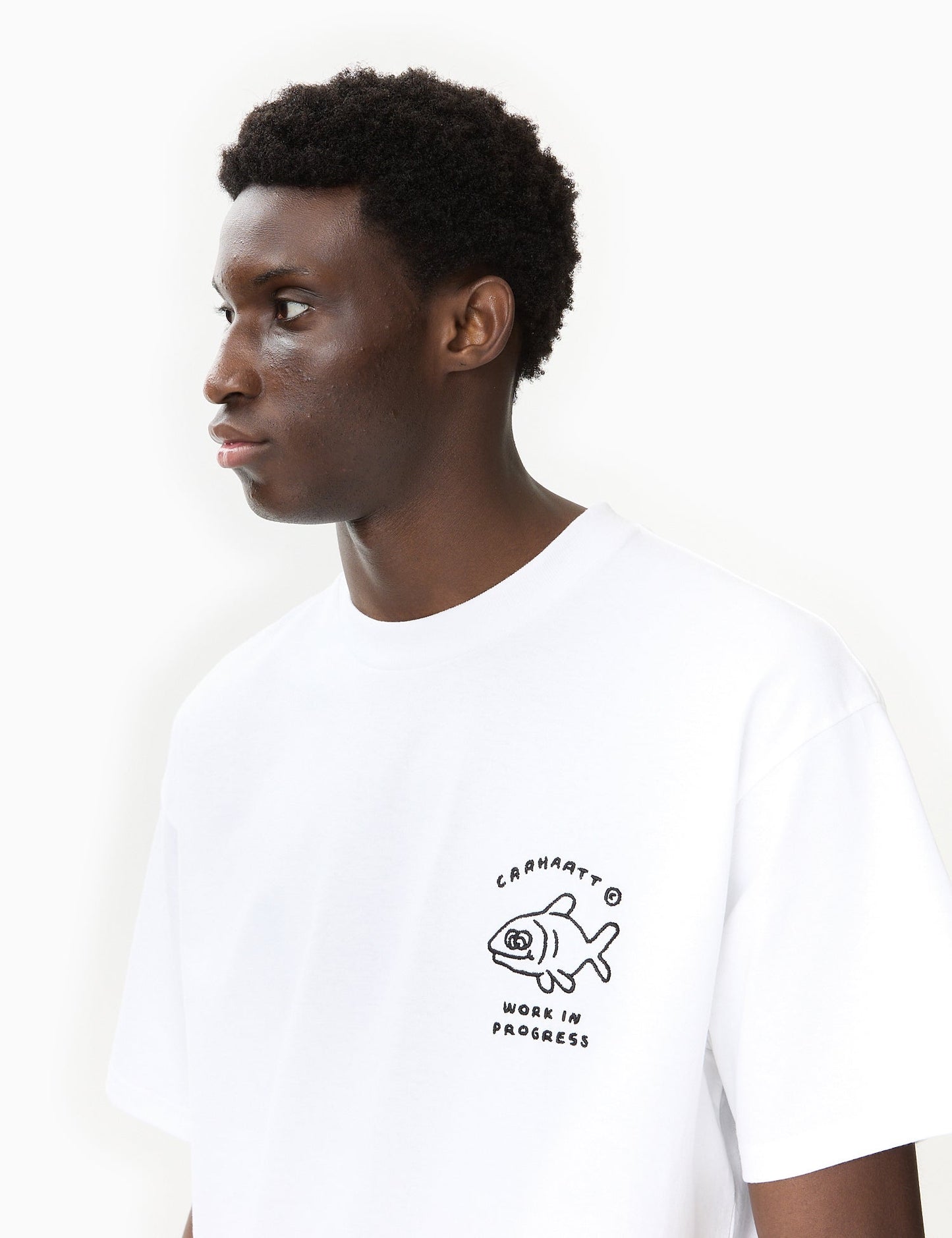 T-shirt Icons (ample) - Blanc/Noir