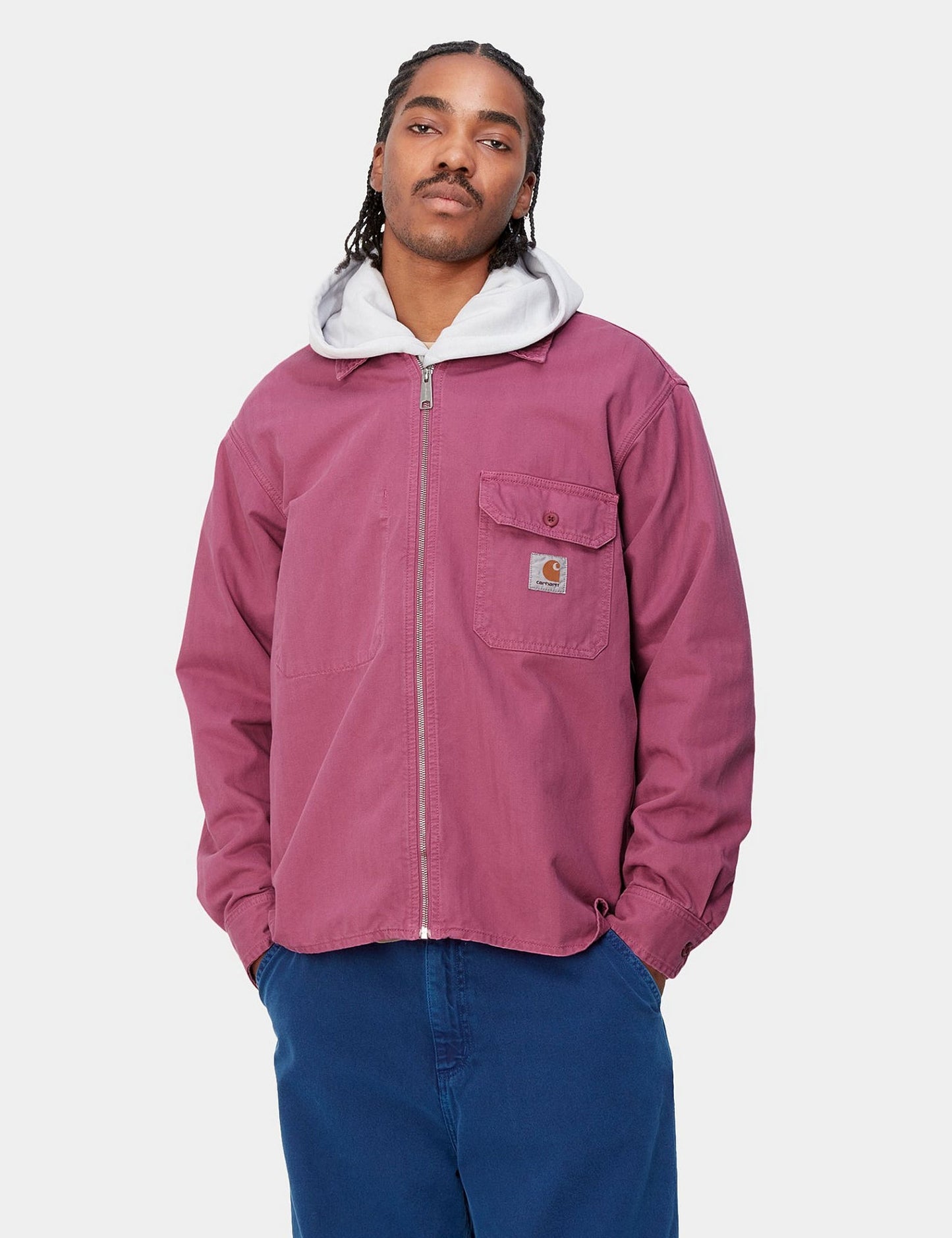 Surchemise Rainer - Rose Magenta Teint en Pièce