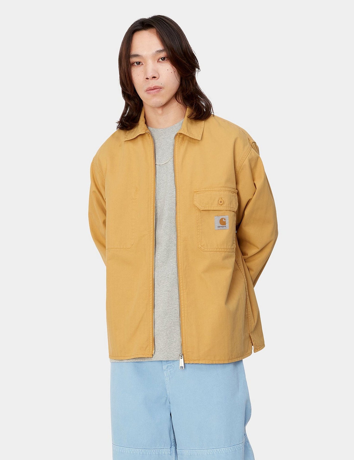 Rainer Overshirt – Sonnengelb Stückgefärbt