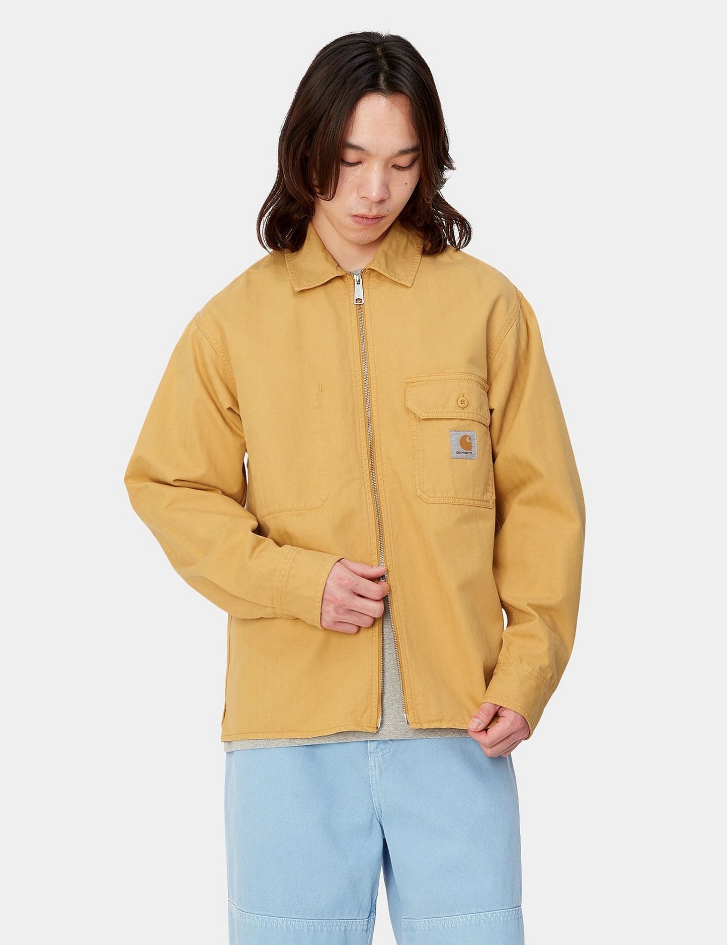Rainer Overshirt – Sonnengelb Stückgefärbt