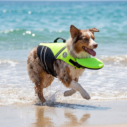 floaty - dog life jacket with head rest