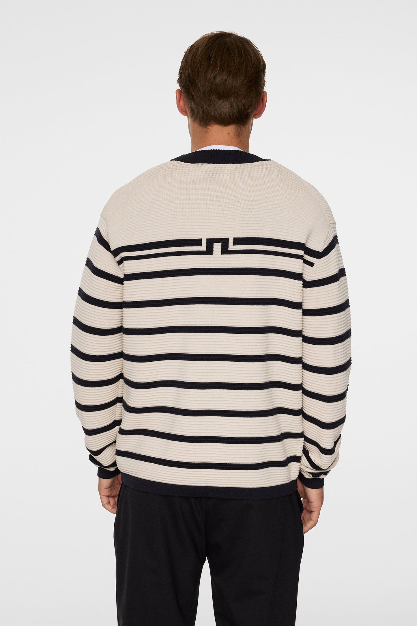 Sawyer Stripe Crew Neck / Moonbeam