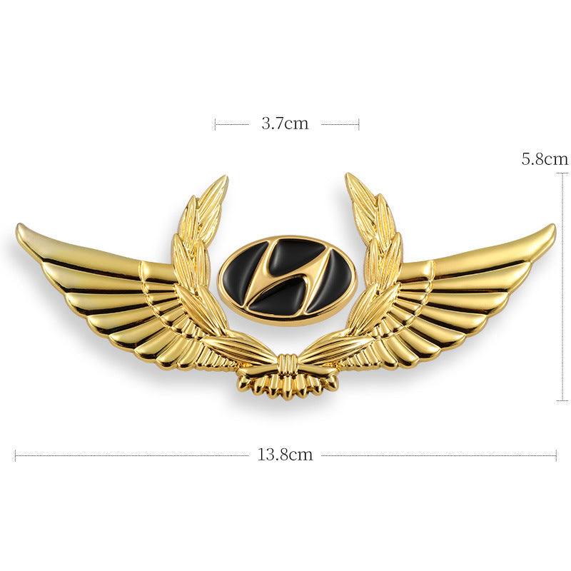 3D-Auto-Goldkarosserieaufkleber zum Blockieren von Kratzern, dekorative Aufkleber, Flügel, Seitenetikett, Auto-Logo-Aufkleber