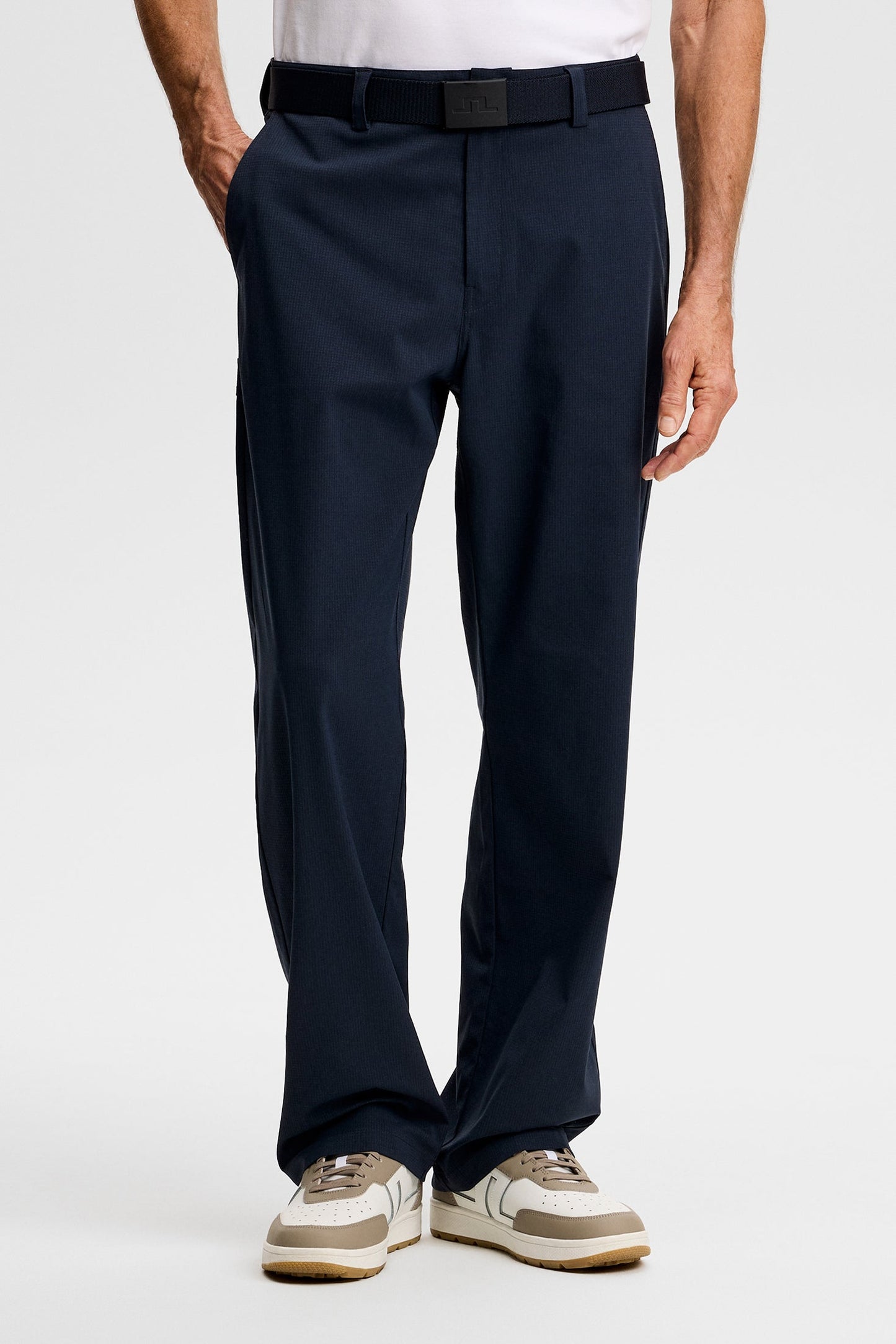 Devyn Straight Vent Pants / Navy