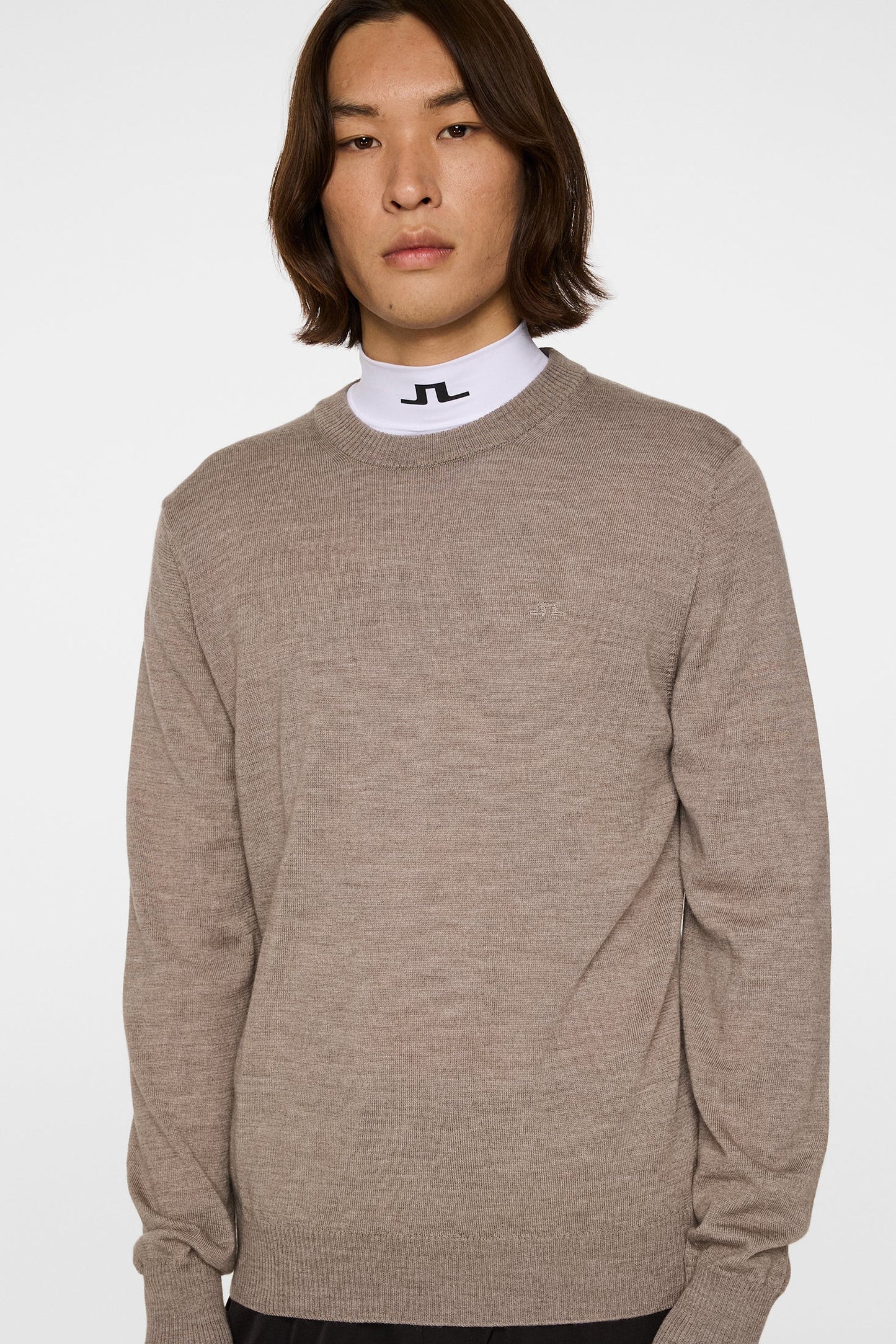 Keane Merino Crew Neck / Brindle Melange