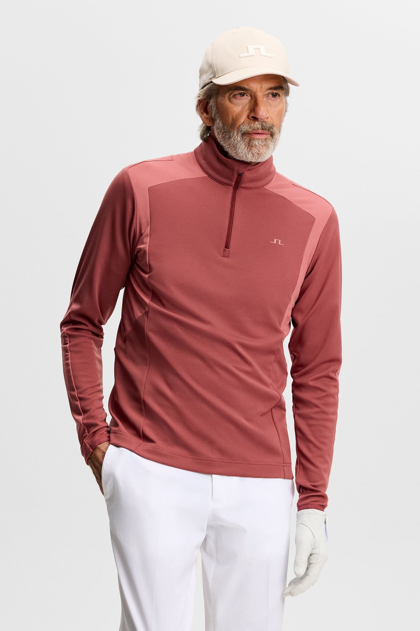Lukas Quarter Zip Mid Layer / Apple Butter