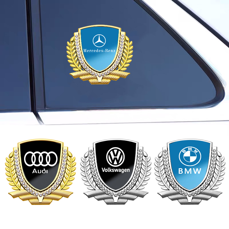 Hot Sale 🎉50% OFF🎉3D Wheat Ear Diamond Metal Creative Car Sticker