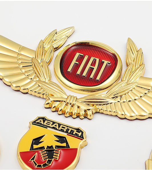 3D-Auto-Goldkarosserieaufkleber zum Blockieren von Kratzern, dekorative Aufkleber, Flügel, Seitenetikett, Auto-Logo-Aufkleber