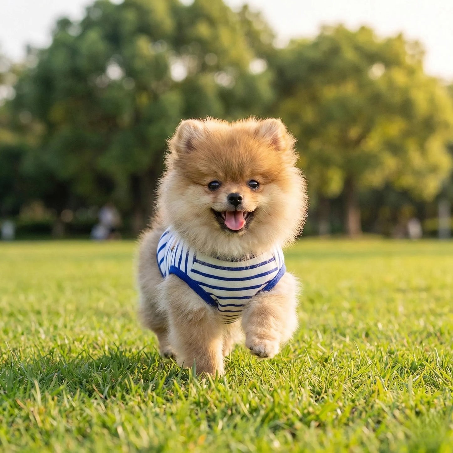 Personalized Pet Summer Striped Shirt | inCloth61