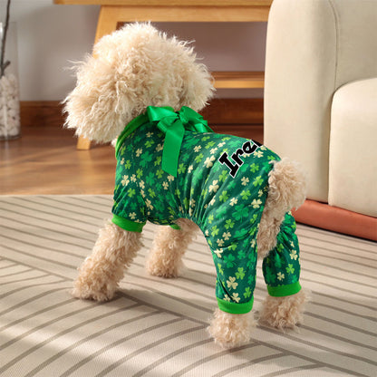 Personalized Pet Lucky St. Patrick's Day Jumpsuit | inCloth07