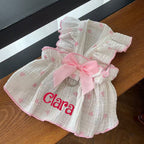 Personalized Pet Floral Bowknot Dress | inCloth38