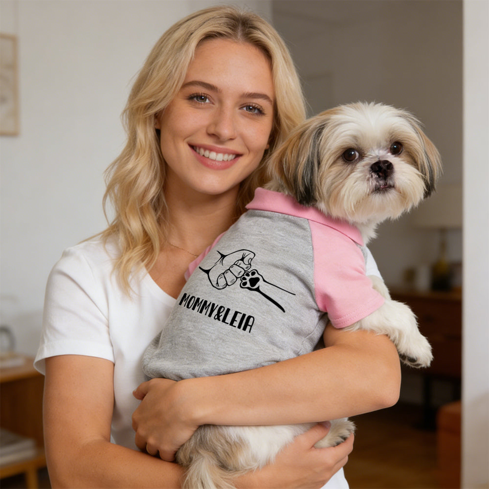 T-shirt personnalisé color-block pour animaux Fête des Mères | inCloth42