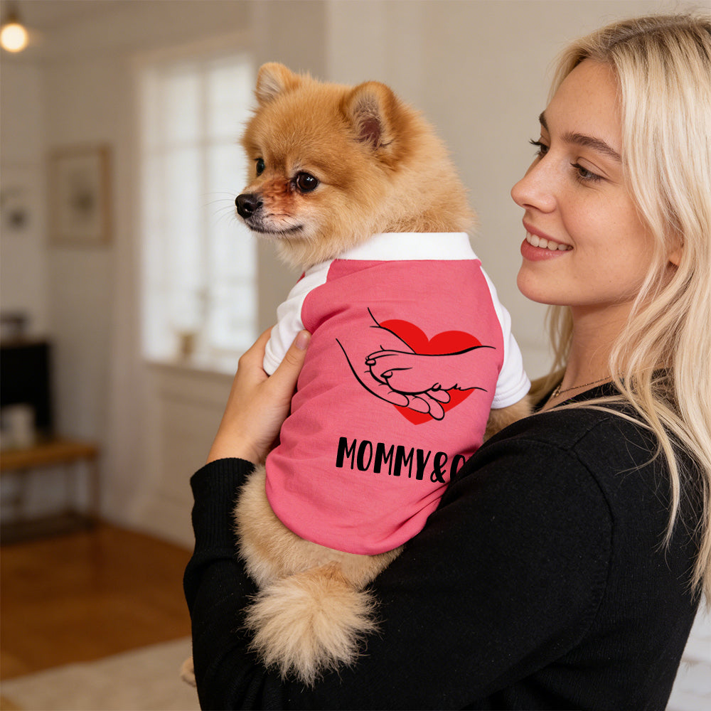 T-shirt personnalisé color-block pour animaux Fête des Mères | inCloth42